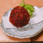 炭火焼肉 ふちおか - メンチカツ