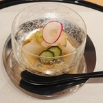 馬車道 大かわ - 長芋豆腐長芋