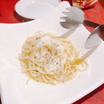 トラットリア・ラ・カパンナ - カーチャペペ：チーズと黒胡椒のペペロンチーノ