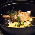 レストラン バカール - イベリコ豚のロースト　そのミニハンバーグを添えて