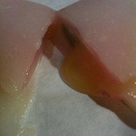 川端道喜 - 試餅を切った所