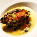 ヴェルデュ都 - 活き鮑のポワレ