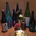 Syunsai Hiroma Bisan@ - メニューに出してない料理長おすすめの日本酒もあります