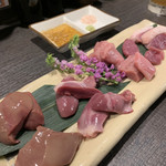 キッチン はる - 鴨刺しの盛り合わせ  金、土曜のみ