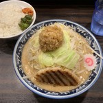 麺屋 武士道 - ドカ盛り野菜ラーメン¥750   ライス¥100