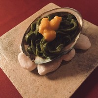 クラージュ - 鮑パスタ(雲丹と麺の方)