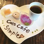 ここカフェ 心風流 - デザートセット500円