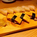 江戸前がってん寿司 - イカ、ヒラメ、玉子