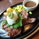 ステーキのどん - 和風牛ロース切り落としランチ(Wわさび)999円税抜