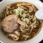 自家製太麺 渡辺 - らー麺 並 680えん 替玉有り仕様