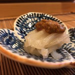 鮨駒 - 夏烏賊肝醤油
