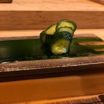 鮨駒 - 胡瓜南蛮漬け