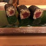 鮨駒 - トロ巻き