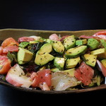 Seafood avocado salad