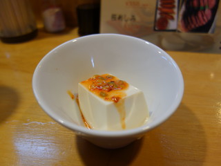 Yuki no Chaya - お通しは選べます（冷や奴をチョイス）