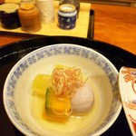 御料理 古川 - 冬瓜、かぼちゃ、小芋