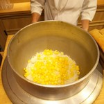 御料理 古川 - トウモロコシご飯