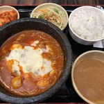 韓国料理 扶餘 - チーズダッカルビ定食