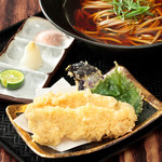 Chicken Kashiwa Tempura Soba (choose hot or cold)