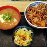 吉野家 - 牛丼並＆豚汁、御新香セット（￥６６０）