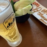 大山どり炭火焼酒場 俺の店 - 生ビール