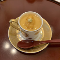 あざみ野 割烹 SEKIDO - 茶碗蒸し。この前にお造りがあったのですが、酔ってて撮り忘れ あざみ野 割烹 SEKIDO - 茶碗蒸し。この前にお造りがあったのですが、酔ってて撮り忘れ