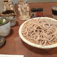 自家製粉石臼挽きうどん 青空blue 本店 - 自家製粉粗挽きざるうどん大盛り