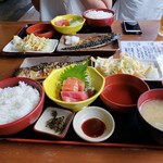 大磯大衆食堂 えびや - おすすめセット２人分2019.07.09