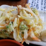 大磯大衆食堂 えびや - 野菜かき揚げ（セット）2019.07.09