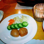 あしたの森 - （夕食）香の物。