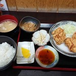 おにぎり家さん - ザンギ定食  @550円 税抜(2019.07)