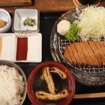 牛かつ もと村 - 牛カツ一枚と明太子付