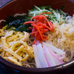 日乃出庵 - 冷やしたぬきそば：750円／2019年7月