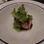 SALONE 2007 - 温前菜：ウズラ レンズ豆 セロリ（2019.6）