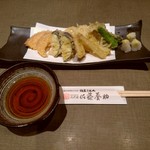 銀座 佐藤養助 - 野菜ばかりでとお願いした天ぷら盛り合わせ