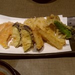 銀座 佐藤養助 - 野菜ばかりでとお願いした天ぷら盛り合わせ