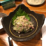 さけときどきぶた - あじのなめろう