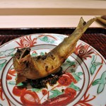 紀茂登 - 揚物　鮎　実山椒