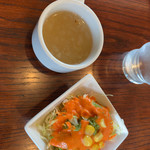 Namasute Nippon - スープとサラダ。