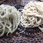 Soba Kiri Kagi Tani - 大根葉と並蕎麦
                        