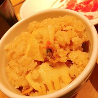 しゃぶしゃぶ KINTAN 代官山本店 - 【旬のタケノコとアサリの炊き込みご飯】