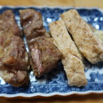 昔のきりたんぽや - 比内地鶏たたき：1500円