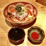 器楽亭 - 鱧の焼き霜 梅酢と醤油