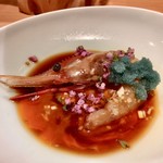 器楽亭 - 牡丹海老のブランデー漬け