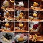 串かつ あーぼん - ヒレの端っこ、味の濃い部分(左上)も
      余力があれば食べてほしいかも♪