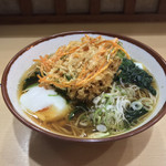 そばの神田 東一屋 - アサソバビンボー！  
      朝そば＋野菜かき揚げ！
