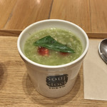 Soup Stock Tokyo - ●朝のお粥¥507税込
                        ・バジルとトマトのokayu
                        ・アイスティー