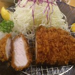 Tonkatsu Tamafuji - ロースかつのアップです。