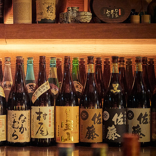 We always serve delicious yakiton with over 50 types of shochu.