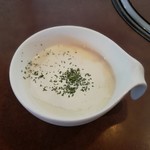 神戸ハンバーグウエスト - ジャガイモの冷製スープ　ビシソワーズ